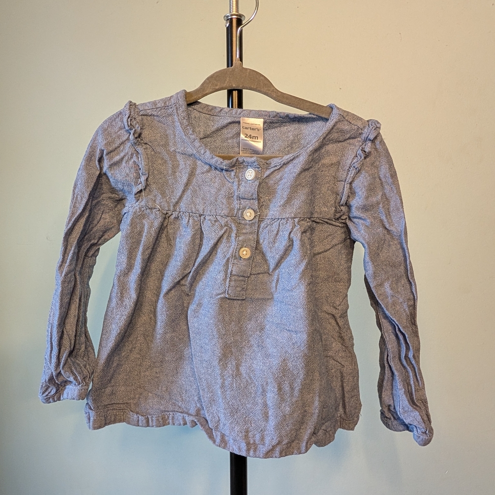 Carter's Blue Button-Down Kids Shirt